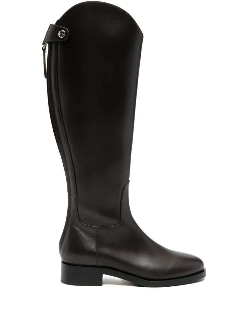 Cizme Aeyde Hector Knee-High maro