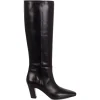 Cizme Aeyde Silva Square-Toe Knee-High negru