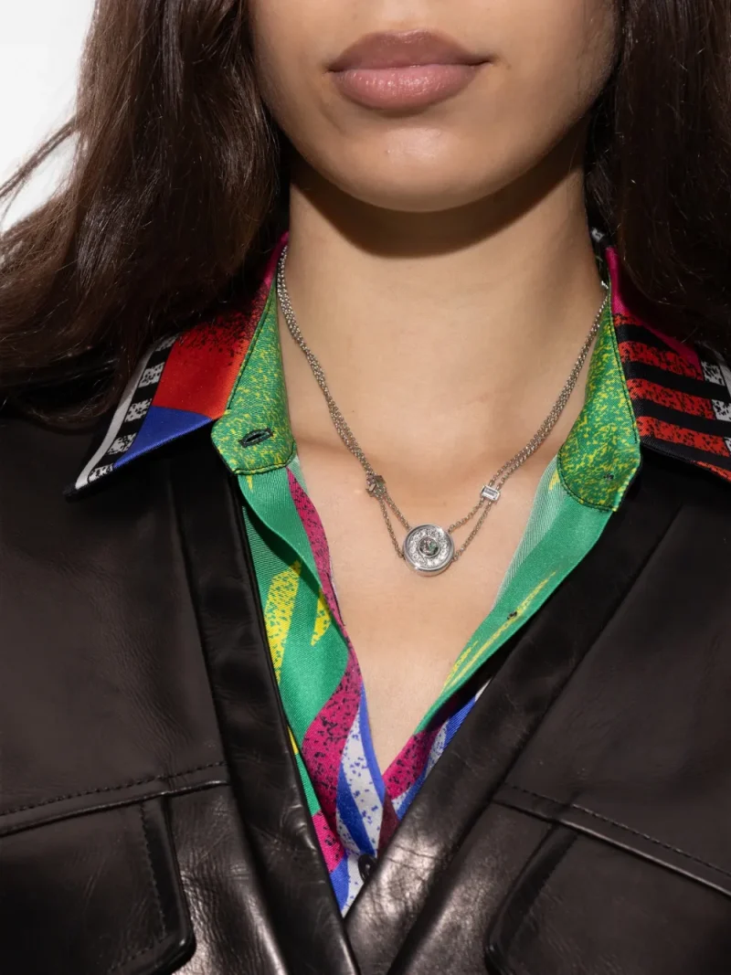 Colier Versace Bright Medusa argintiu - imagine 3