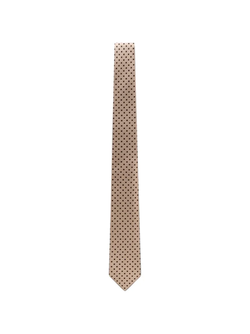 Cravata TOM FORD Micro-Check bej