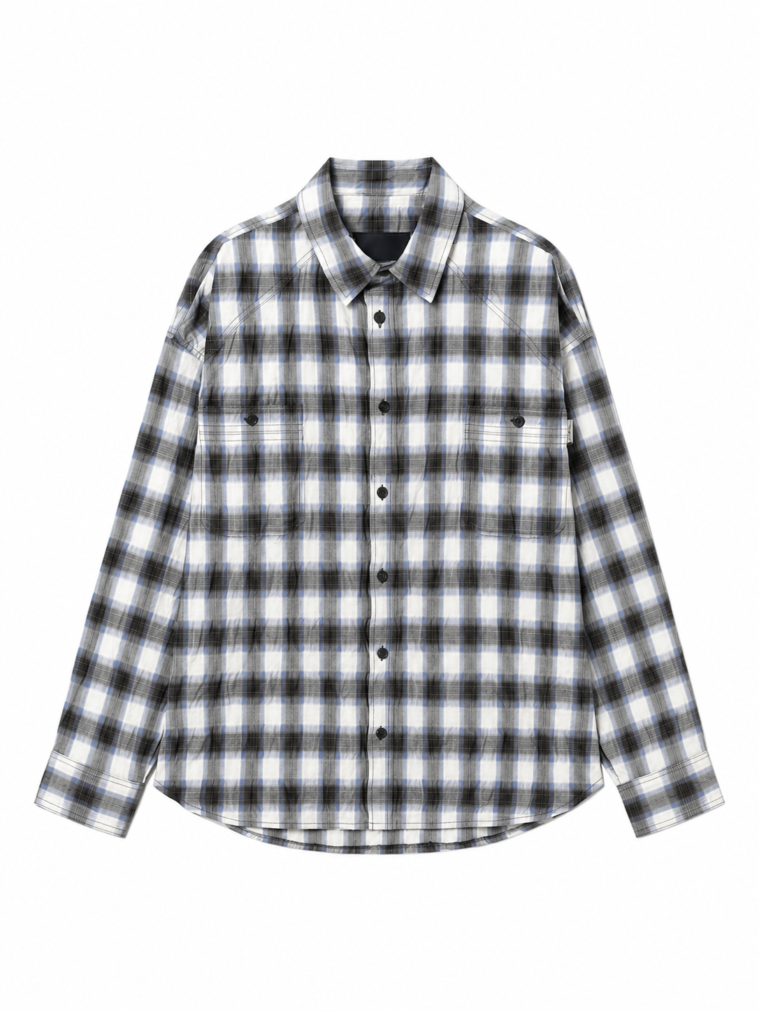 Camasa Juun.J Check-Pattern alb