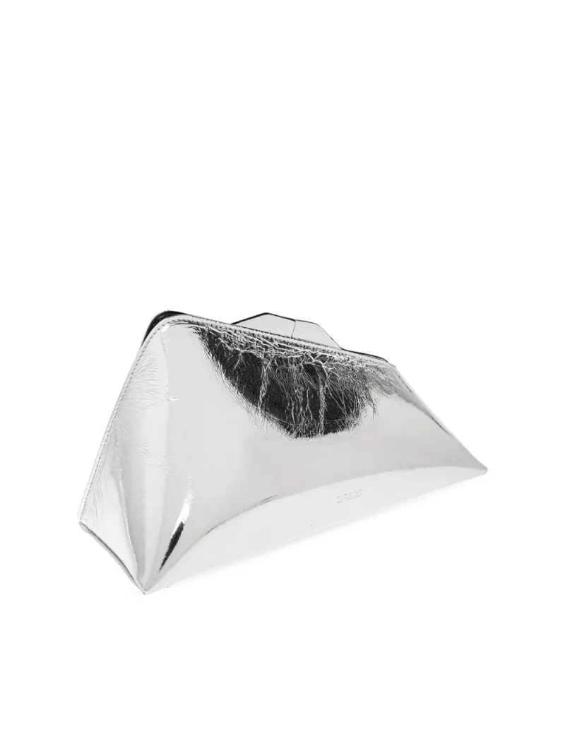 Geanta clutch The Attico argintiu