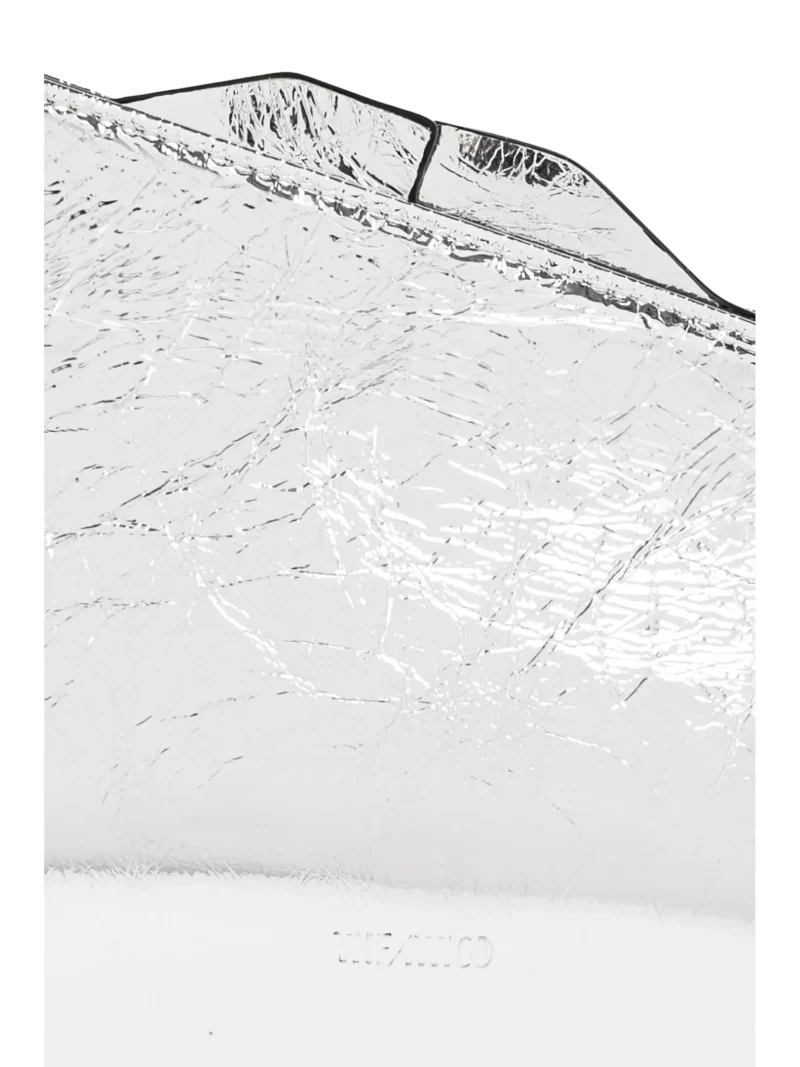 Geanta clutch The Attico argintiu - imagine 4