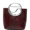 Geanta Coperni Snakeskin-Effect visiniu