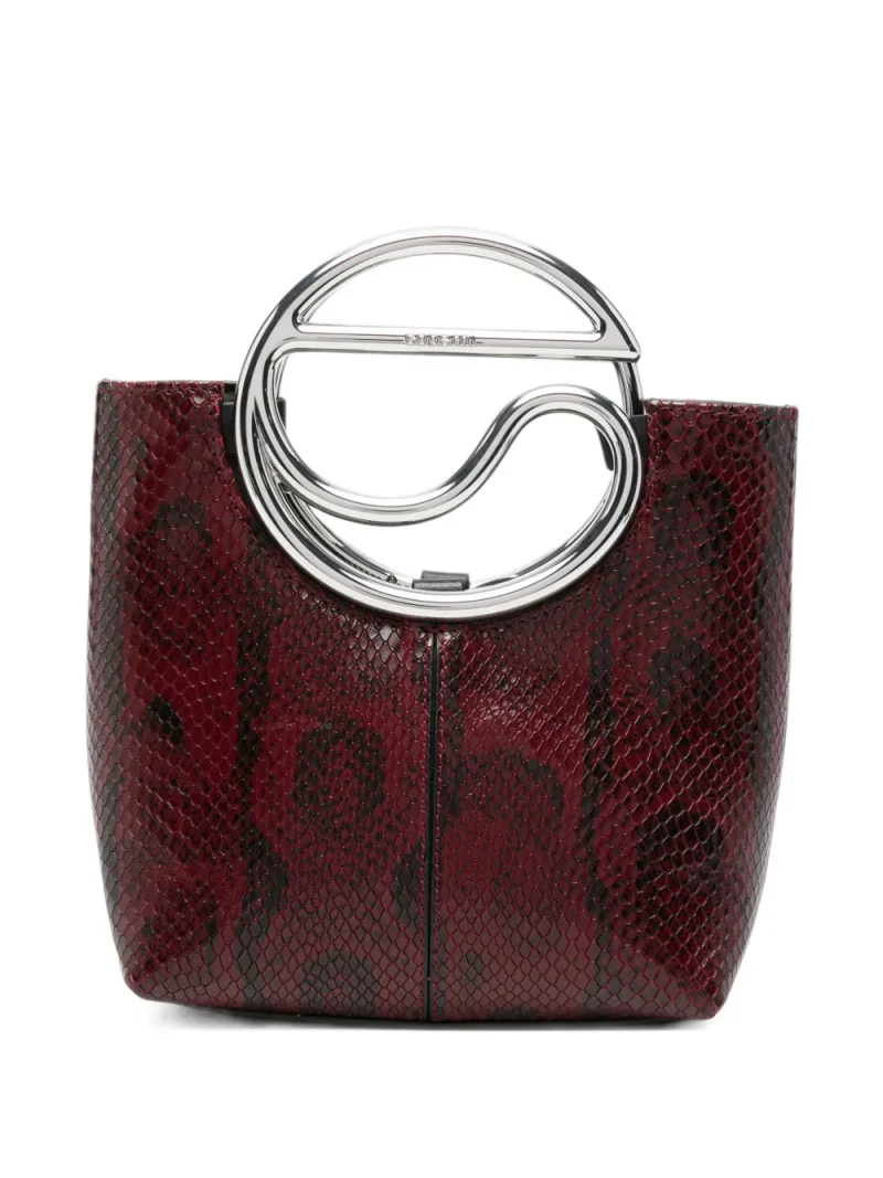 Geanta Coperni Snakeskin-Effect visiniu