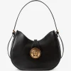 Geanta de umar Versace Embleme Nappa Shoulder negru