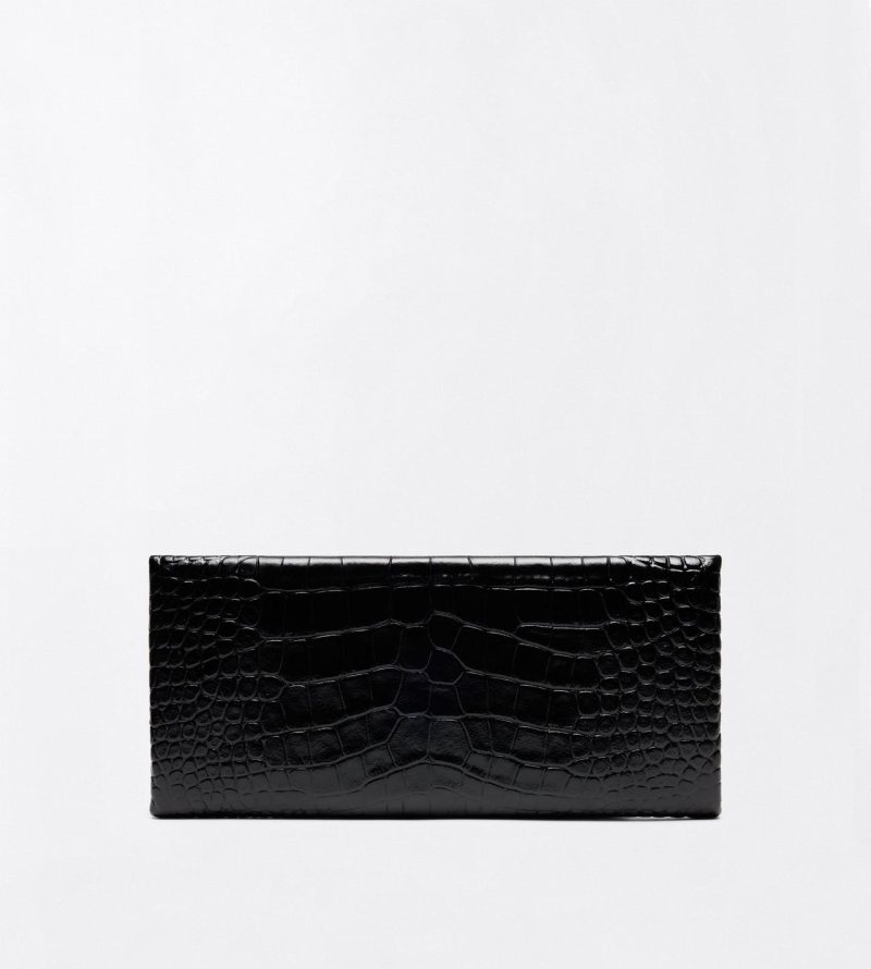Alternative view of Geanta Arc Clutch TOM FORD Tumbled Printed Crocodile negru
