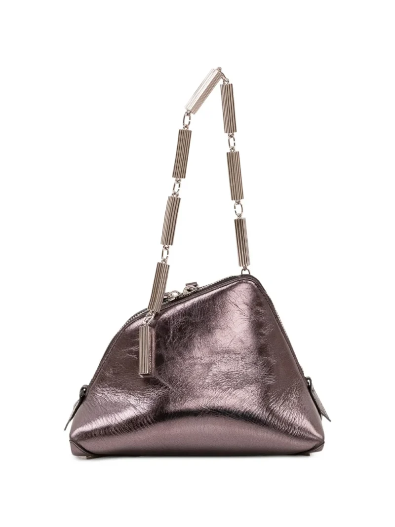 Alternative view of Geanta The Attico La Scala Leather Shoulder violet