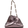 Geanta The Attico La Scala Leather Shoulder violet