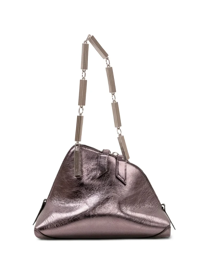 Geanta The Attico La Scala Leather Shoulder violet
