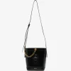 Geanta Versace Pivot mini Bucket negru