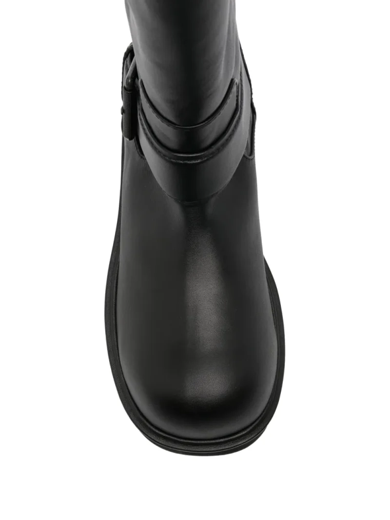 Ghete Juun.J Buckle-Strap Lug-Sole negru - imagine 4