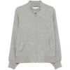 Jacheta Gran Sasso Herringbone-Knit Wool gri
