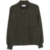 Jacheta Gran Sasso Herringbone-Pattern Virgin Wool khaki