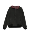 Hanorac Juun.J Checked Reversible Zip-Up negru