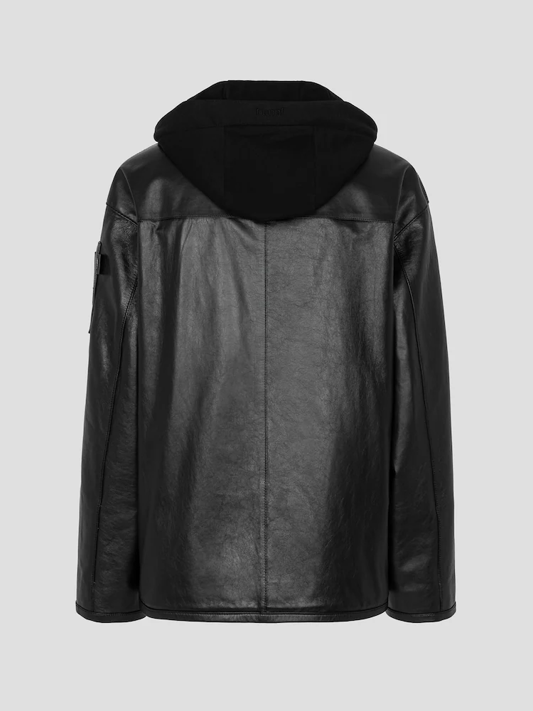 Alternative view of Jacheta Juun.J Sheep-Leather negru