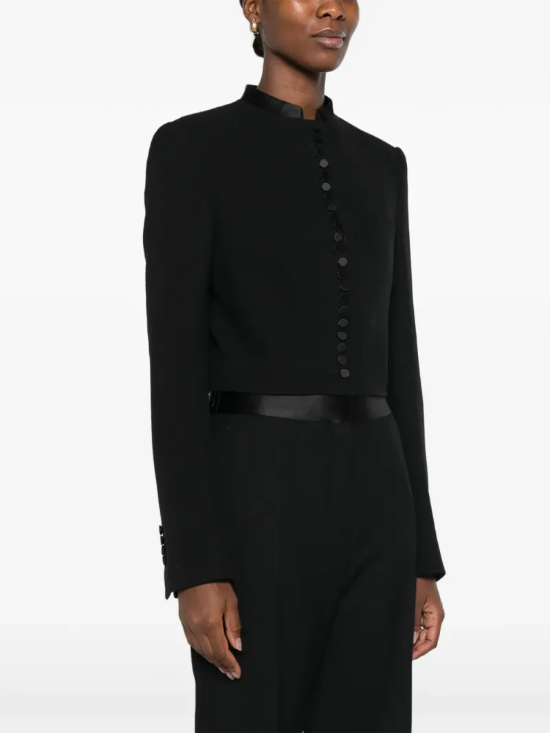 Jacheta TOM FORD button-up cropped jacket - imagine 3