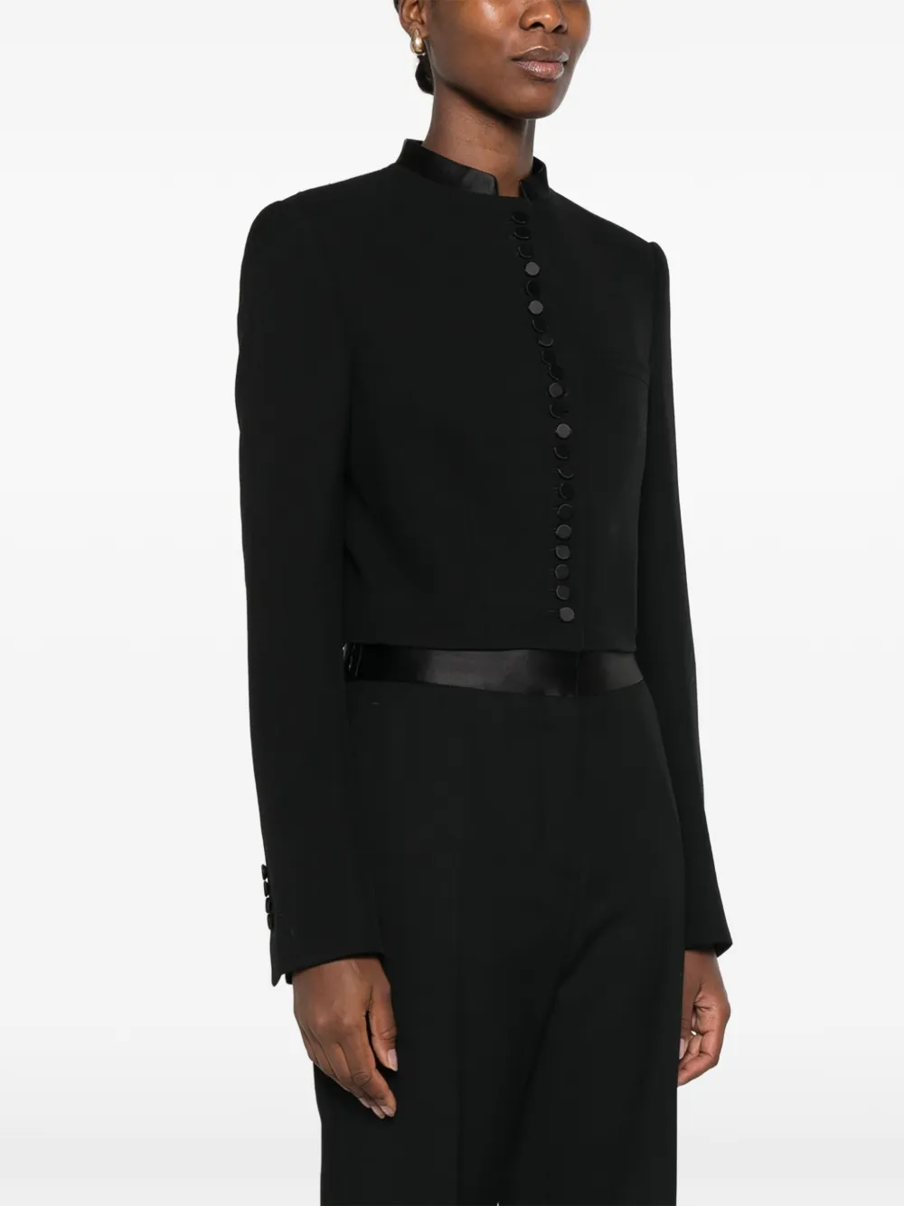 Jacheta TOM FORD button-up cropped jacket - imagine 3