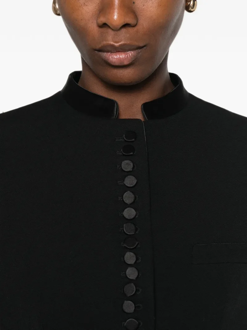 Jacheta TOM FORD button-up cropped jacket - imagine 5