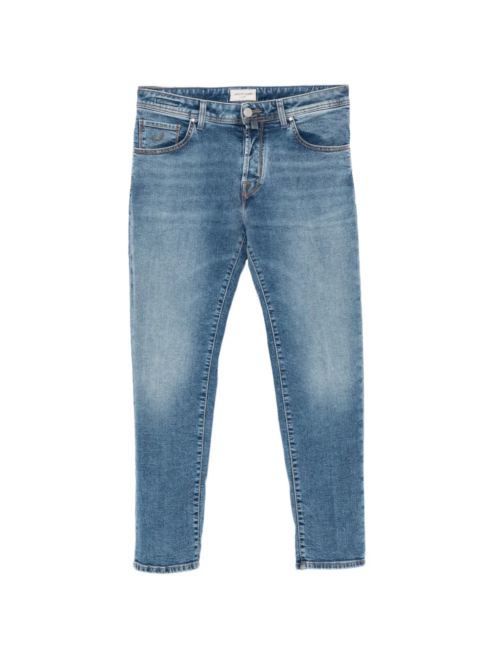 Jeans Jacob Cohen Faded Straight-Leg albastru