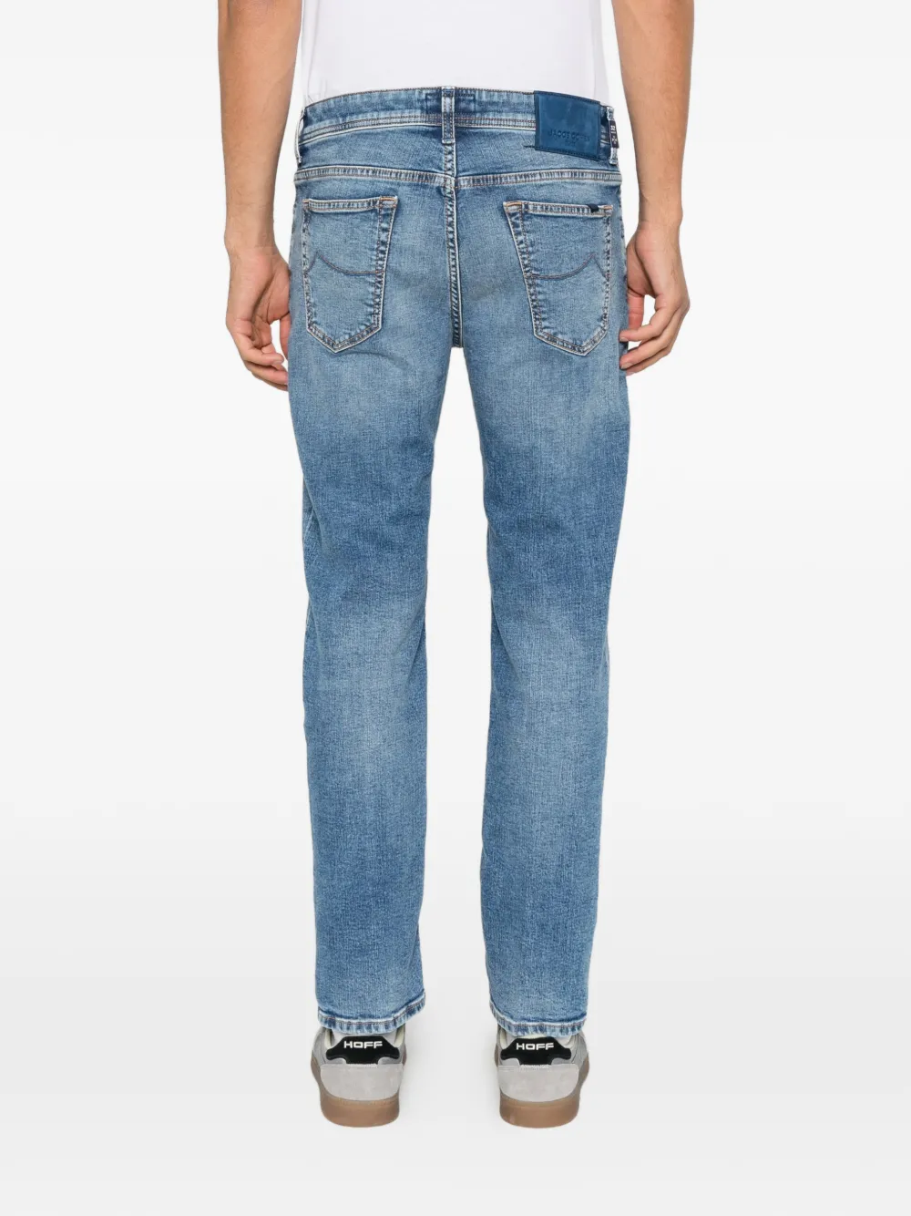 Jeans Jacob Cohen Faded Straight-Leg albastru - imagine 2