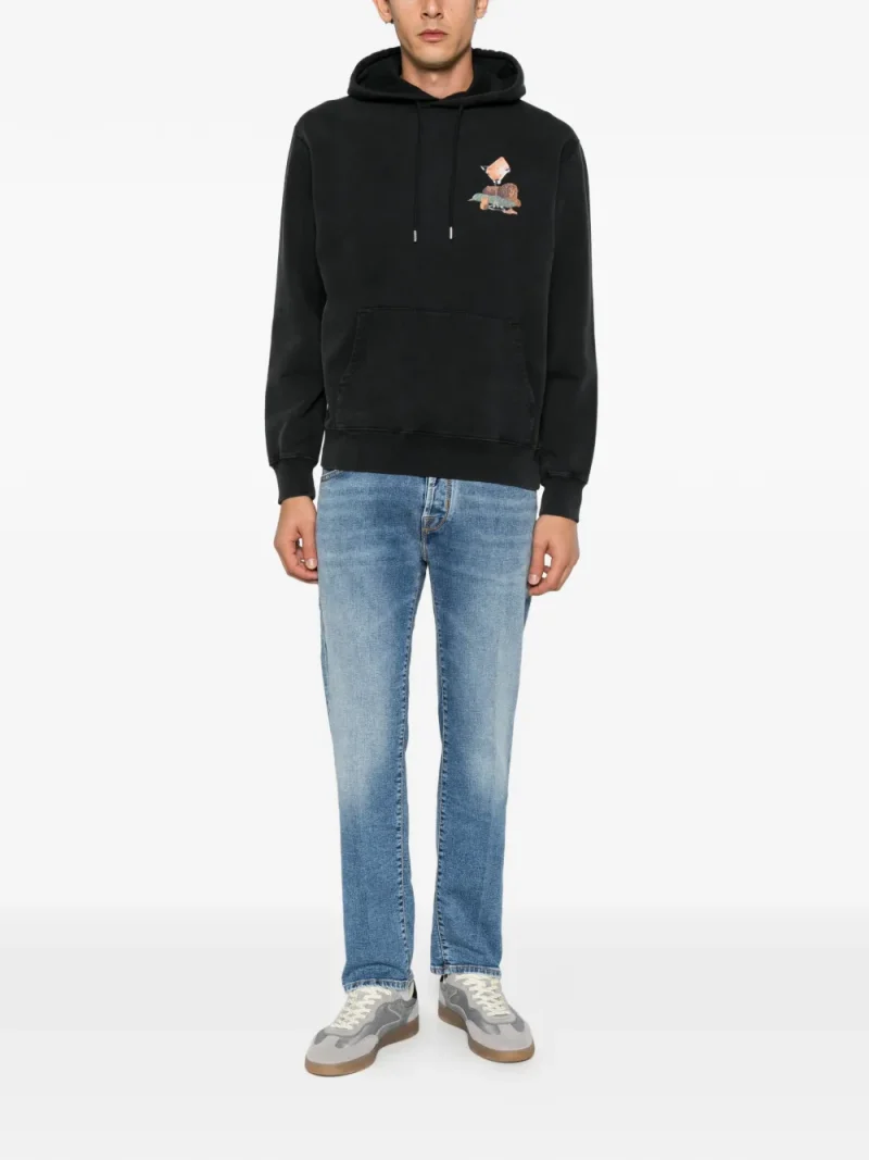 Jeans Jacob Cohen Faded Straight-Leg albastru - imagine 4