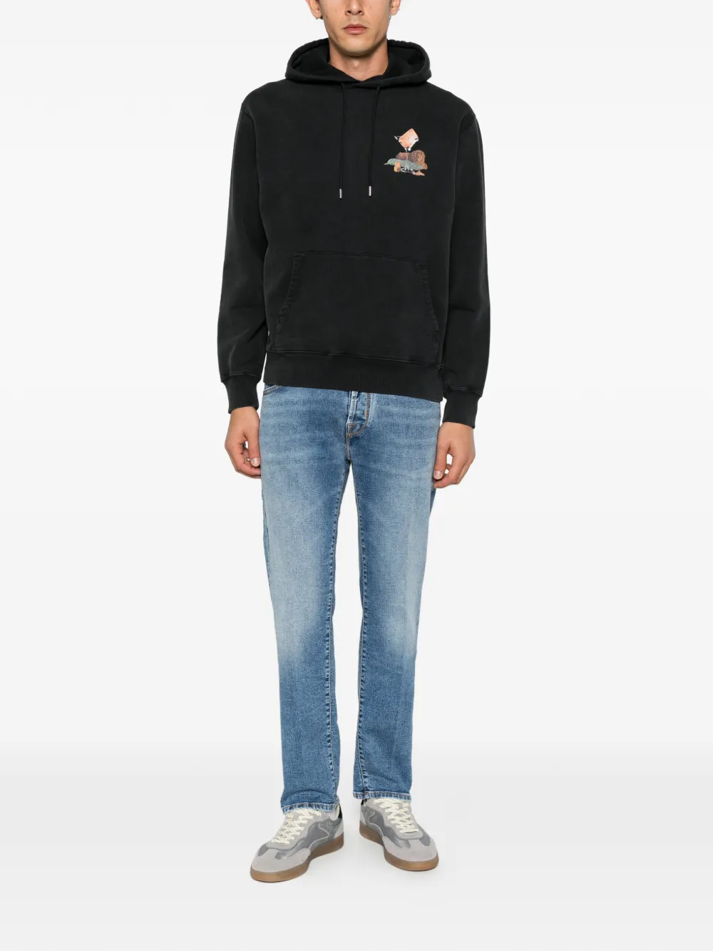 Jeans Jacob Cohen Faded Straight-Leg albastru - imagine 4