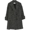 Palton Antonelli Herringbone-Pattern Double-Breasted negru