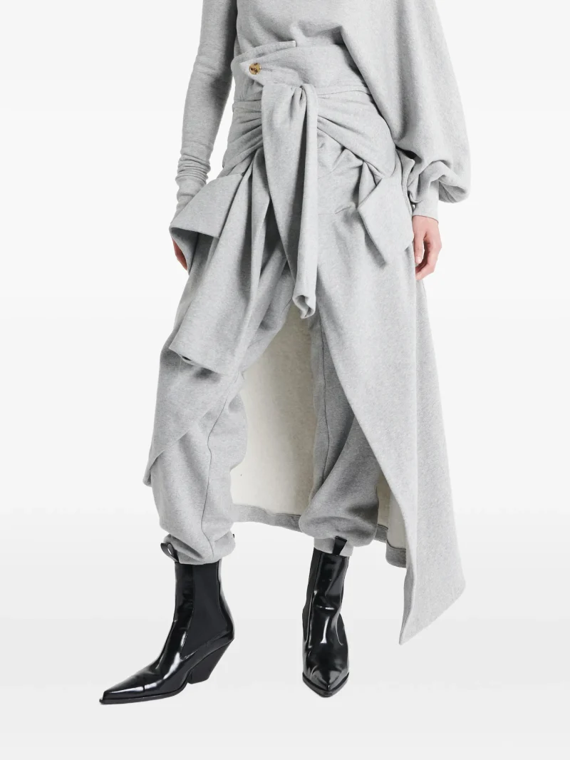Pantaloni A.W.A.K.E. Mode Layered-Detail jersey Track gri