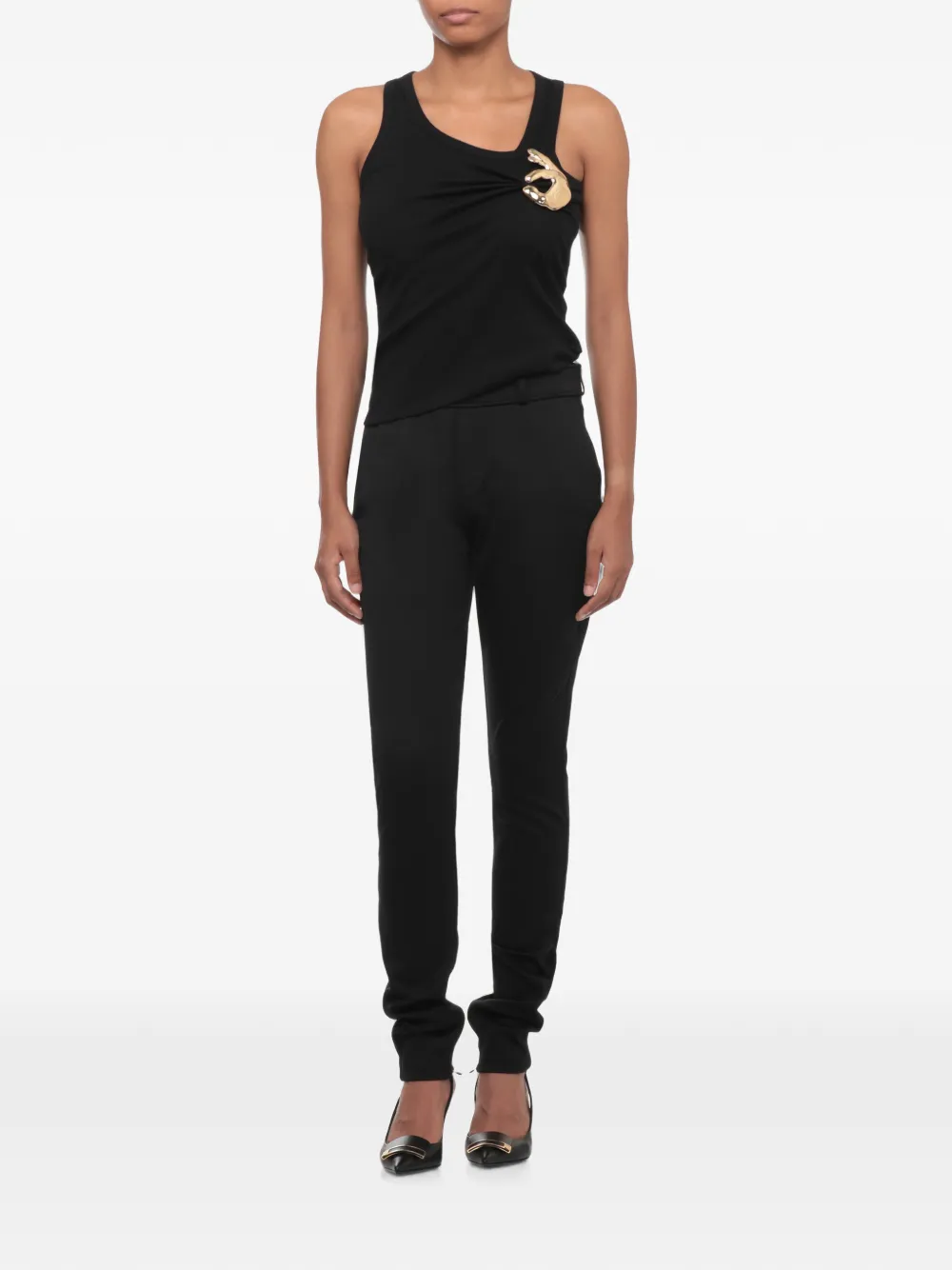 Pantaloni Coperni Inner-Hem Zip negru - imagine 4