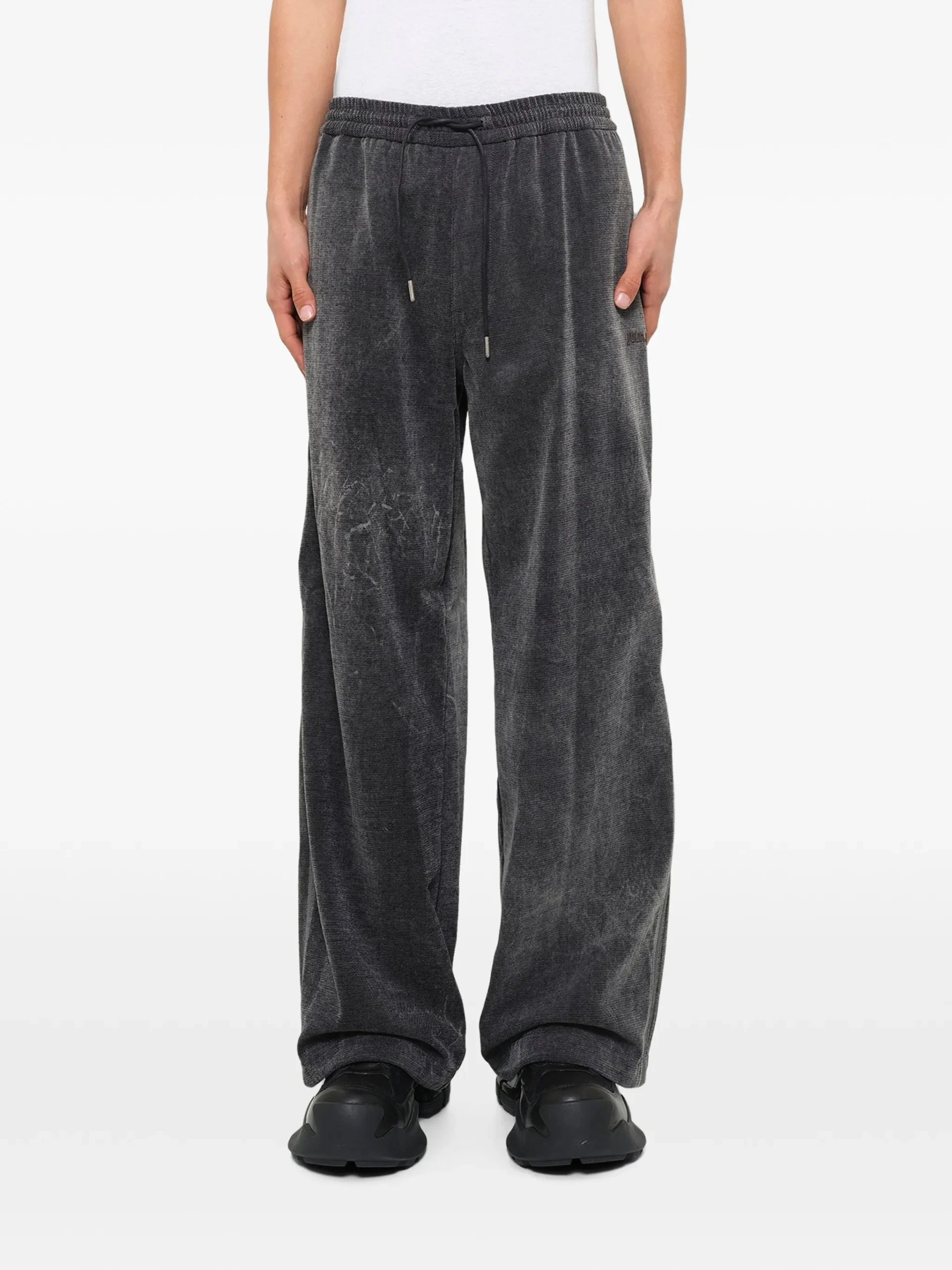 Pantaloni Juun.J Soft-Touch Drawstring gri - imagine 6