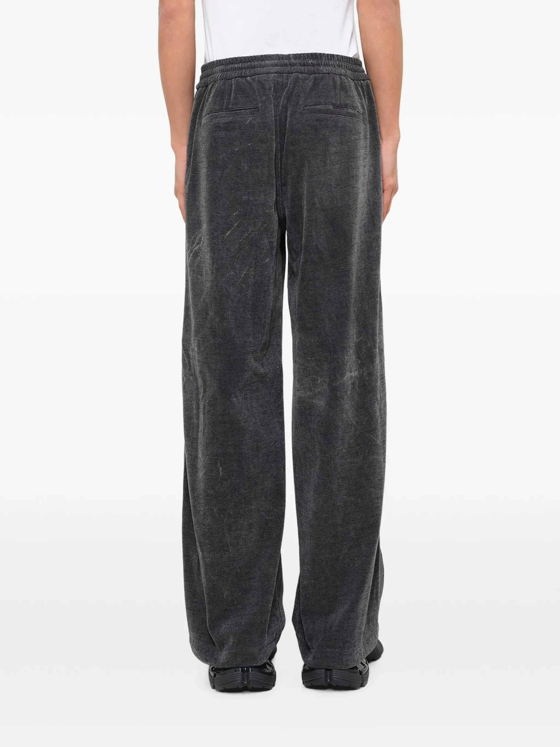 Pantaloni Juun.J Soft-Touch Drawstring gri - imagine 2