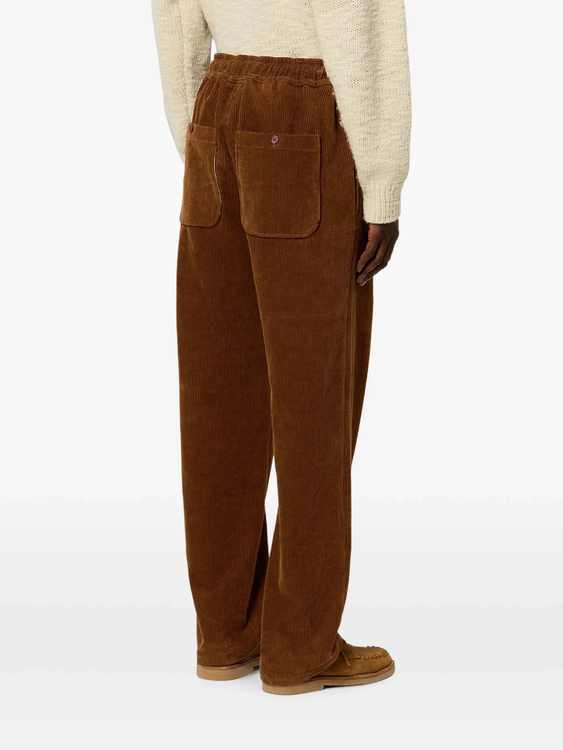 Pantaloni MARANT Arlen maro - imagine 3