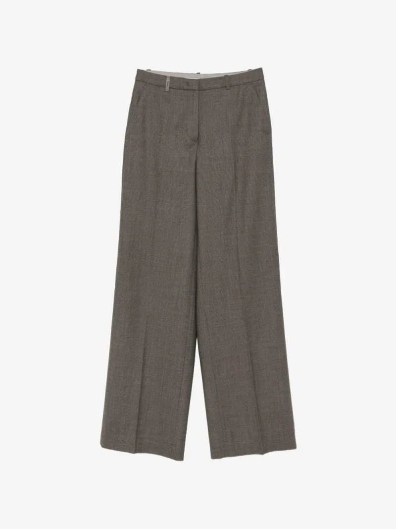 Pantaloni Peserico Pressed-Crease gri