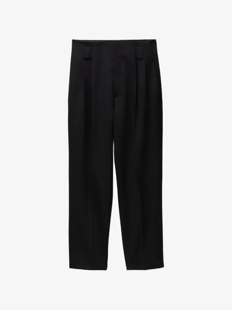 Pantaloni Versace Stretch Wool Tailored negru