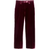 Pantaloni Versace Velvet visiniu