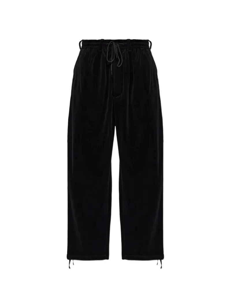 Pantaloni Y-3 Corduroy Drawstring negru