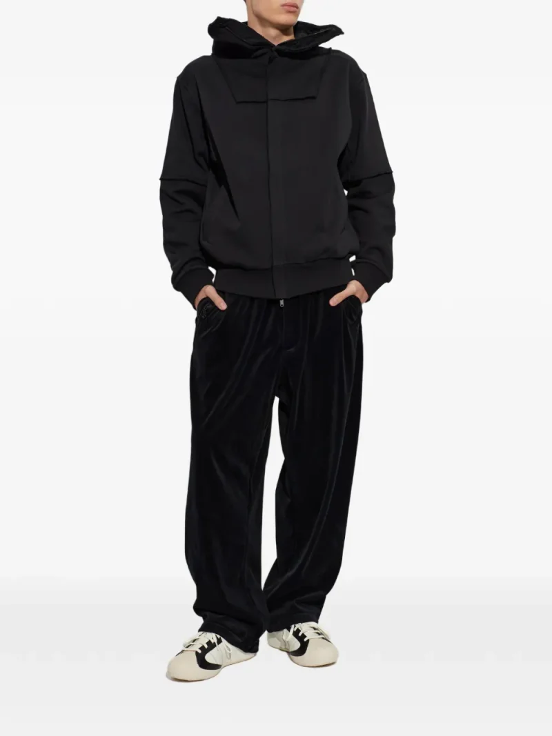 Pantaloni Y-3 Corduroy Drawstring negru - imagine 3