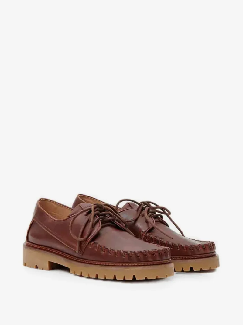 Pantofi MARANT Byren maro - imagine 3