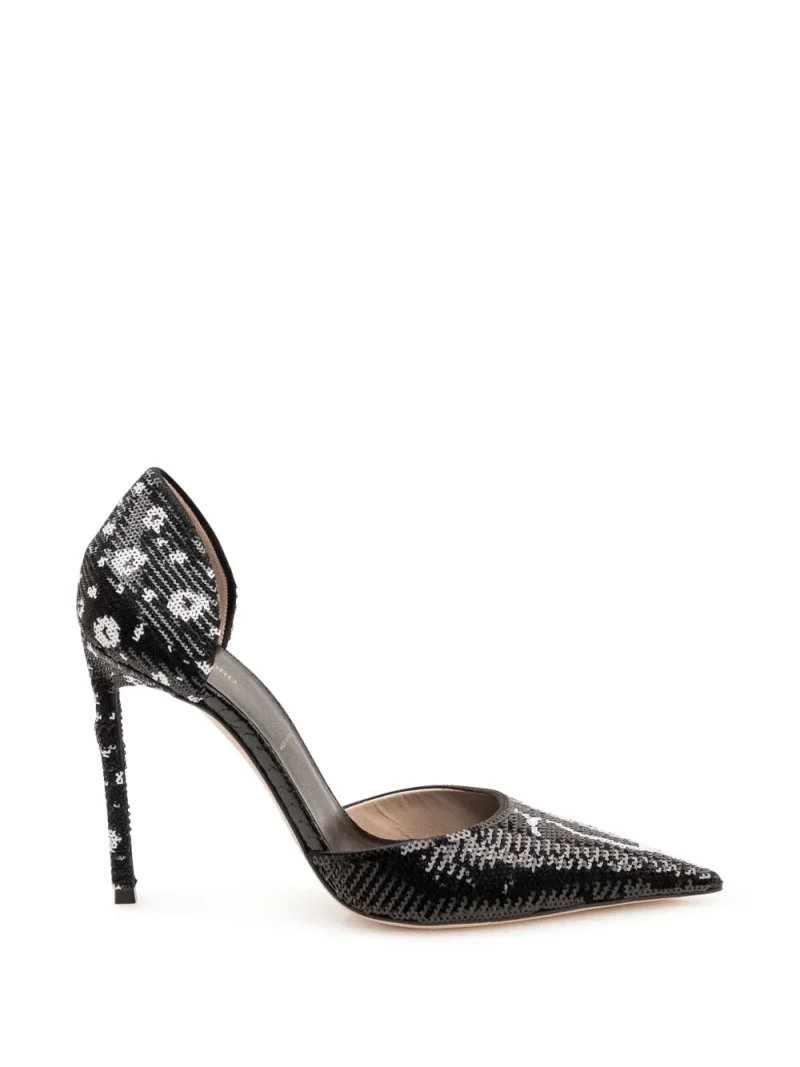 Pantofi TOM FORD Sequin-Embroidered negru