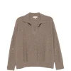 Pulover Antonelli Normandia Sequin-Embellished Polo-Collar maro
