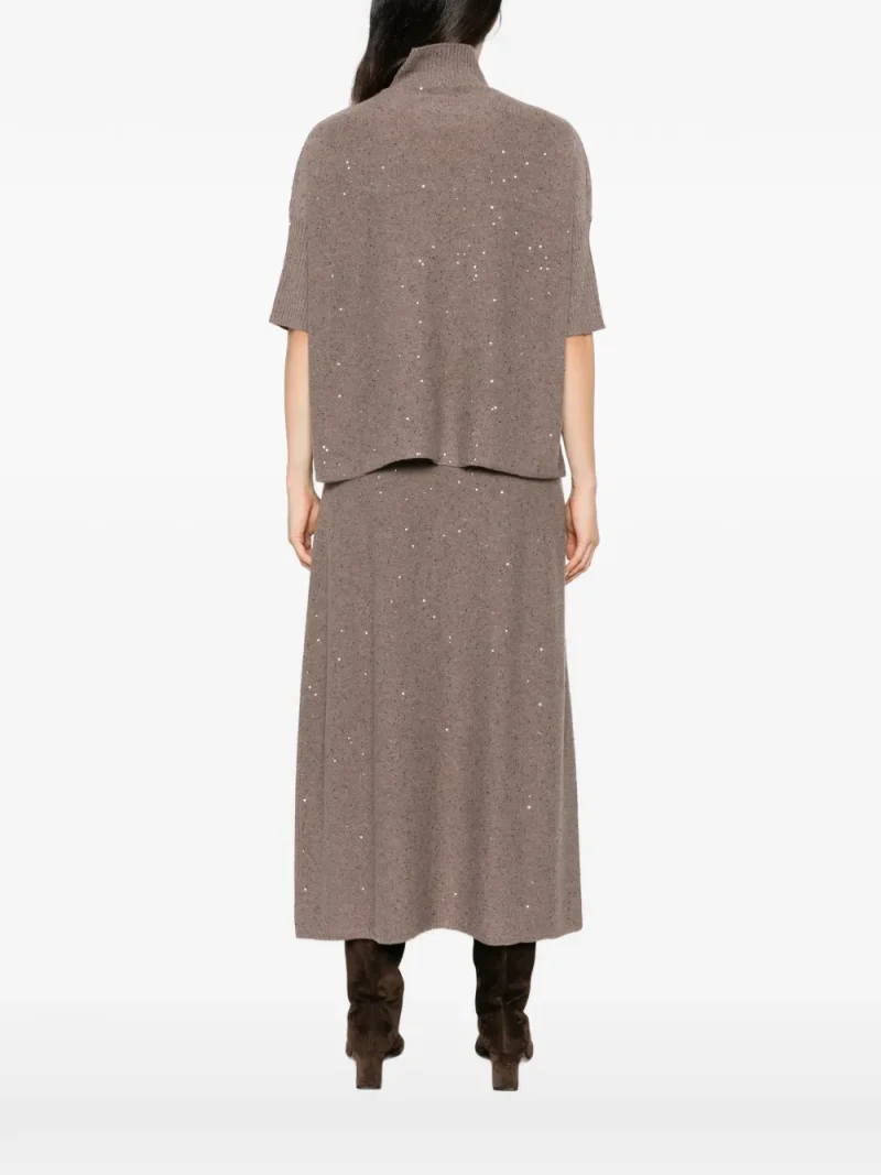 Alternative view of Pulover Antonelli Sequin-Embellished High-Neck maro