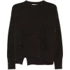 Pulover Antonelli Sequin-Embellished Side-Slit maro