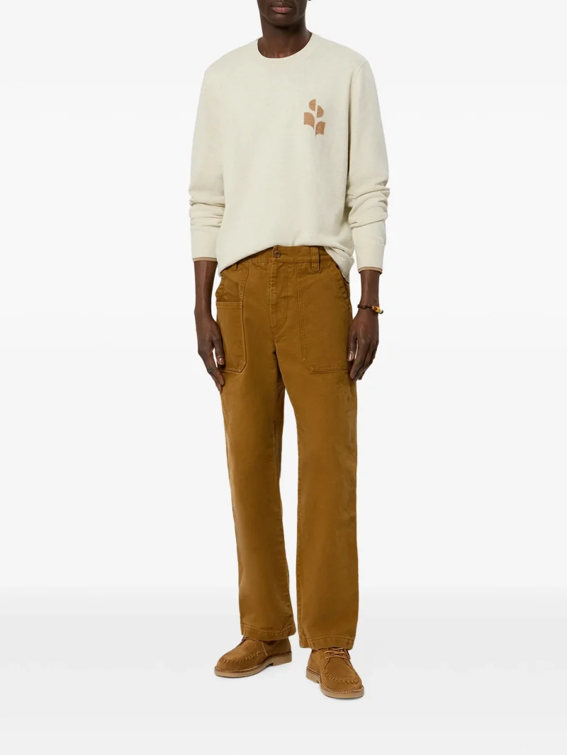 Pulover MARANT Antea ecru - imagine 4