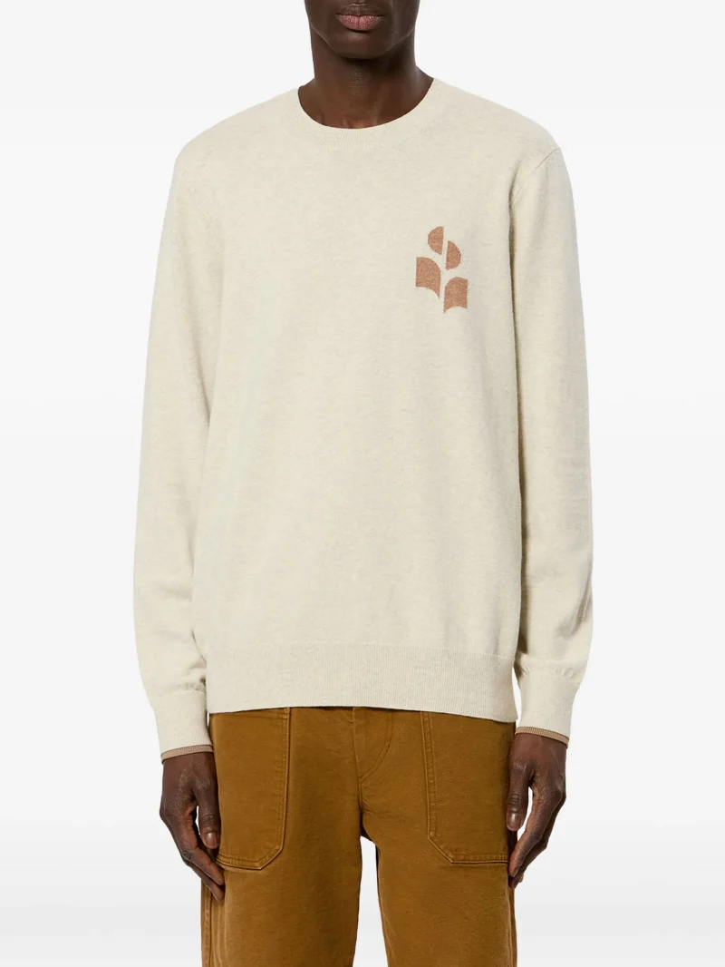Pulover MARANT Antea ecru - imagine 3