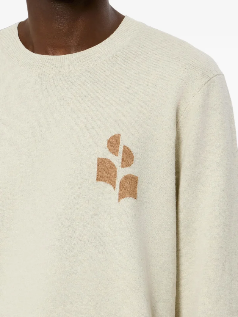 Pulover MARANT Antea ecru - imagine 5
