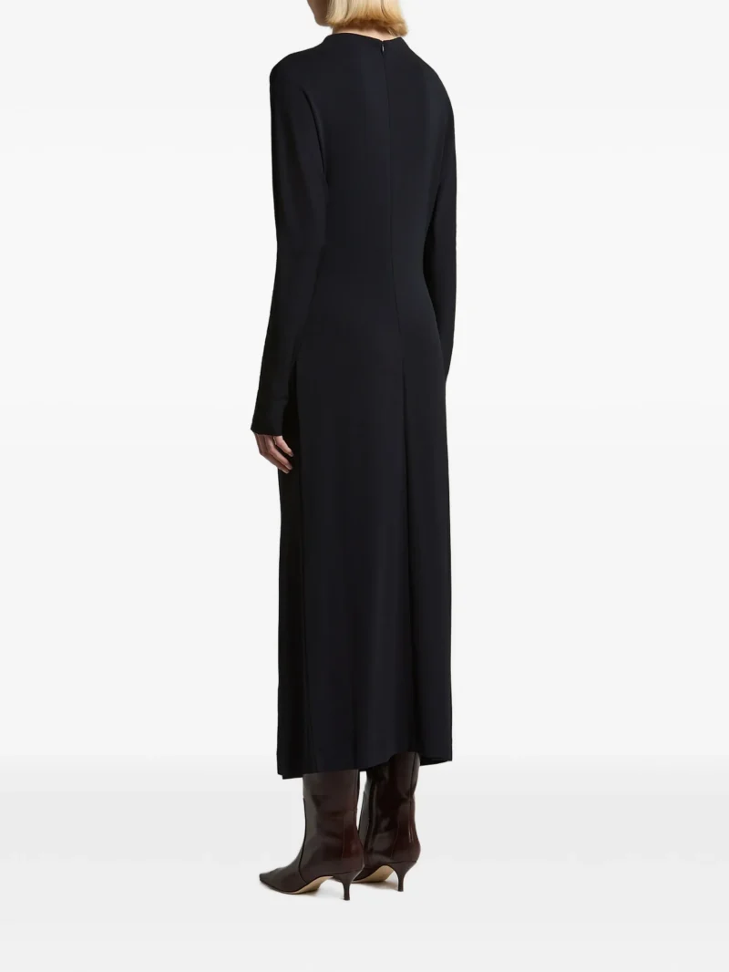 Alternative view of Rochie maxi Peserico Ruched Metallic-Detail bleumarin