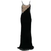 Rochie maxi Stella McCartney Lace-Panelled negru