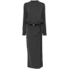 Rochie midi Coperni Belted Side-Slit gri