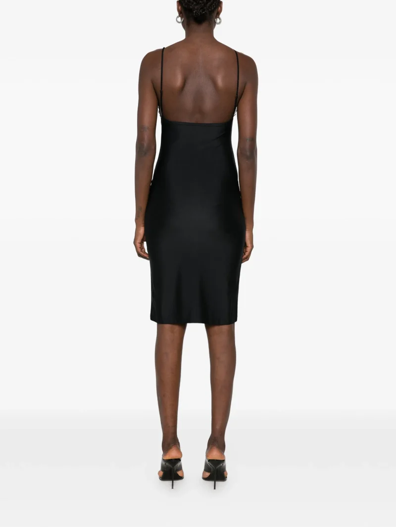 Alternative view of Rochie midi Coperni Lace-Trim negru